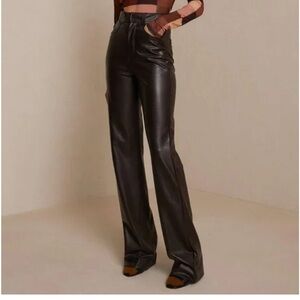 ALC Brown Vegan Leather Pants